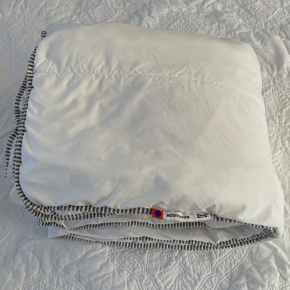 IKEA Rodtoppa White Twin Duvet Insert or Comforter
